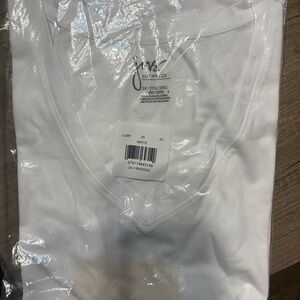 Just My Size Classic White Women’s Tee. NWT.